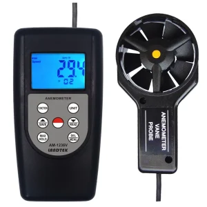 Digital Anemometer Wind Speed Meter AM 1236V for Air Velocity Air Flow Wave Height Temperature