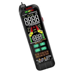 Digital Auto Range LCD Display Multimeter Tester AC DC Voltage Ohm Diode On-Off Capacitance Temperature Meter USB Rechargeable