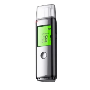 Digital Breathalyzer Alcohol Tester with 3 Digit LCD Display Manual Breathing and Measuring Features