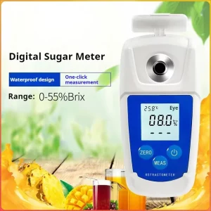 Digital Brix Meter Refractometer for Fruit Juice Soda Beverage Sugar Content Measurement 0 55% Brix Range