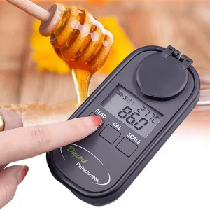 Digital Brix Refractometer 0 90% Range Brix Meter 0.2% Precision 0.1% Resolution Refractive Index Portable