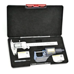 Digital Caliper and Micrometer Set 6″ 150MM Caliper and 1″ 0 25mm Outside Micrometer Measuring Tool Kit