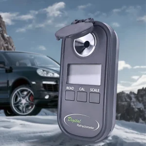 Digital Car Antifreeze Refractometer -40~0 Range Cleaner Meter 0.5% Precision 0.1% Resolution Refractive Index Portable