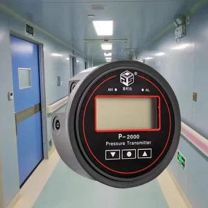 Digital Differential Pressure Gauge with Switch and Transmitter Output for Cleanrooms