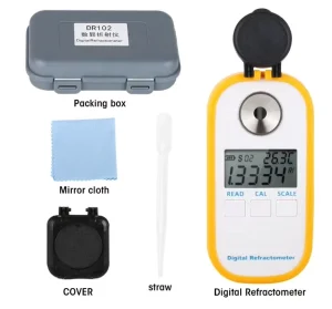 Digital Display Brix 0-55% Sugar Meter Refractometer DR101 Sugar Tester Fruit Sweetness Meter Refractometer