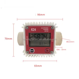 Digital Display High Accuracy Water Flow Meter 1in Internal Thread