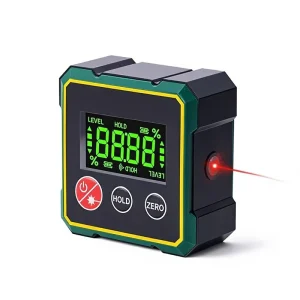 Digital Display Laser Inclinometer Cross Border Smart Large Screen Dual Lasers Dual Lines Featuring Strong Magnets Laser Level