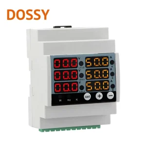 Digital Display Meter DIN-M Three Phase Voltage Current Frequency Power Meter Multi Function LED 3 Digit Display