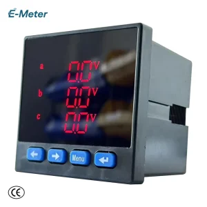 Digital Display RS485 0.5S Class Accuracy 3×230 400V Current Voltage Three Phase Multi Function Power Meter