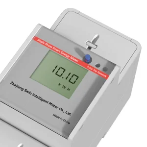 Digital Display Single Phase Energy Meter 230V 60A 1.0 Accuracy Class 9999.99kWh CE Certified