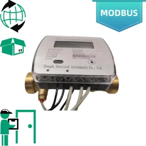 Digital Display Ultrasonic Heat Meter Flow Meter PT1000 Temperature Probe Household Heating Pipeline BTU Meter Factory OEM ODM