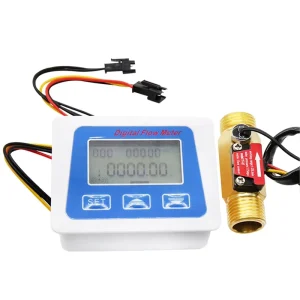 Digital Display Water Flow Meter with Low Power Consumption Battery Powered Electronic Flow Rate Measurement Device