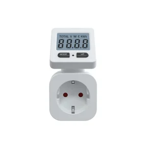 Digital Energy Meter Socket EU Standard Plug LCD Display Wattage Monitor
