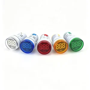 Digital Frequency Meter 20 70Hz AC LED Indicator Light Mini Panel Hz Meter with Signal Lamp for Industrial Control Equipment