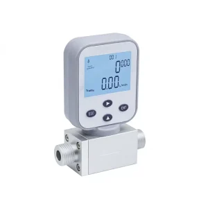 Digital Gas Flow Meter LCM Display 0.5 50L/min (2.0+0.2FS)% DC24V Industrial Measuring Device OEM Customizable