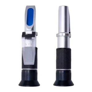 Digital Handheld Refractometer for Honey Food Beverage Sugar Salinity Testing 0.2% Accuracy 0-32%Brix 0-28% Salinity Range
