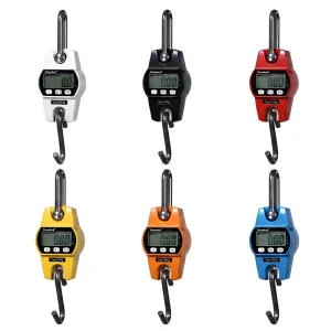 Digital Hanging Crane Scale with 18mm Backlit LCD Display 30-300kg Portable for Indoor Warehouse Use OEM OCS-L