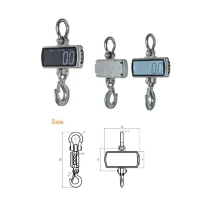 Digital Hanging Scale 200kg Capacity with 41mm LCD Display Backlight Remote Zero OEM Customizable for Small Workshop Testing