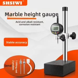 Digital Height Gauge 400 600 Electronic Height Meter 0 10 50mm Metal Measuring Platform High Precision 0.002mm Model 2002A