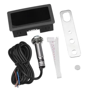 Digital Hour Tachometer Non Contact LED Display Screen 10 9999 RPM Operating Temp 20C 50C Blue Green Red Letter CF5135C Z