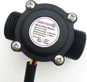 Digital Industrial Plastic Water Flowmeter With Hall Effect Liquid Sensor OEM Supported LCD Display for Oil Flow Meter