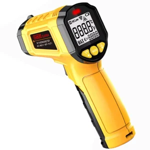 Digital Infrared Laser Thermometer Pyrometer Gun Non-Contact Plastic Temperature Meter Gauge Tools for Indoor Cooking Use