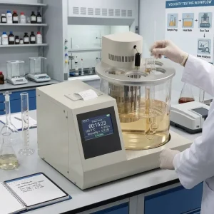 Digital Kinematic Viscometer ASTM D445 Petroleum Products Newtonian Liquid Viscosity Tester Oil Fuel Lab Test Equipment