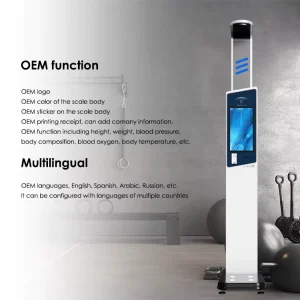 Digital LCD Display Body Height and Weight Measuring Instrument Height and Weight Scale for Clinic