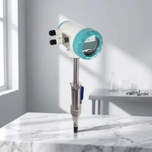Digital LCD Display IP68 DC24V Clamp-type Electromagnetic Water Flowmeter 4-20mA Corrosion-resistant Liquid Insert-type