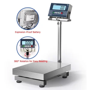 Digital LED Display Explosion Proof Bench Scale 50x60cm Platform Scale 300kg Capacity OEM ODM Stainless Steel ISO 9001 CE