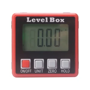Digital Level Angle Finder Bevel Box Magnetic Base Backlight Tilt Direction Indicator Inclinometer Gauge 360deg NO Battery