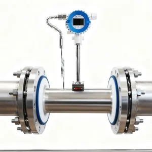 Digital Liquid Gas Steam Temperature Compensated High Precision Vortex Flowmeter Stainless Steel 3 Year Warranty