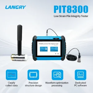 Digital Low Strain Pile Integrity Tester PIT Equipment for Bridge Building Foundation Assessment with Touch Screen
