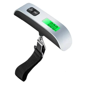 Digital Luggage Scale 50kg 110lb Hanging Baggage Scale LCD Display Portable Suitcase Weighing Scale Travel Luggage Weight