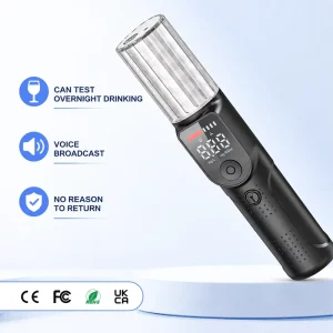Digital Mini Breathalyzer Portable Alcohol Tester with Semiconductor Sensor Lithium Battery Model S1