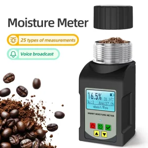 Digital Moisture Meter for 25 Kinds of Grains Industrial Use Tester Brassicas Brussels Cabbage Seed Coffee Green