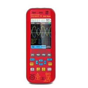 Digital Multimeter Auto Range Voltmeter Current Ammeter Ohmmeter Oscilloscope Graph ABS Red Battery Powered One Year OEM