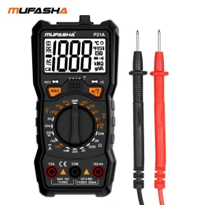Digital Multimeter DC AC 2000 Counts Voltmeter Ohm Volt Amp Meter Tester Measures Resistance Diode NCV Live Wire Test