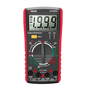 Digital Multimeter HD LCD Auto AC DC Voltage Current Tester 1000V 750V Range 2mA 20A Capacitor Ohm Measurement