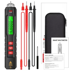Digital Multimeter Pen Type Voltage Tester NCV AC DC Voltmeter Resistance Capacitance Frequency ABS Material 70g Lightweight