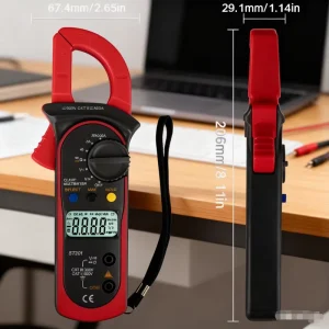 Digital Multimeter Tester AC DC Volt Ohm Amp Clamp Meter Auto Range LCD Handheld