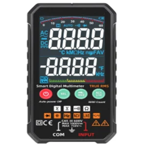 Digital Multimeter Voltmeter AC DC Ohm Capacitance Tester DMM True RMS