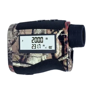 Digital Optical Power Meter Archery Hunting Range with 7X Zoom IP54 Waterproof LCD Display Laser Rangefinder for Golf