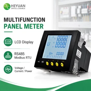 Digital Panel Ammeter Energy Meter Case MS3UI7E3 3 Phase Power Monitor Meter