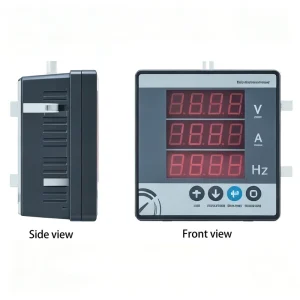 Digital Panel Meter 3 in 1 Display True RMS Voltage Current Power Frequency Three Single Phase LED