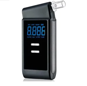 Digital Portable Fuel Cell Alcohol Tester High Accuracy Breathalyzer 123 Records Capacity 5s Response for Personal