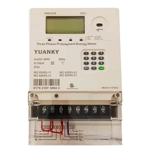 Digital Power Meter Electric Energy Meter HW1000 80A Prepaid Single Phase Smart Meter