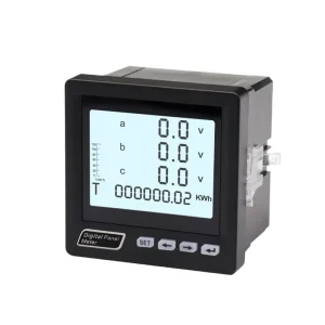 Digital Power Meters 3 Phase Multifunctional Electrical Network Power Instrument LCD Display
