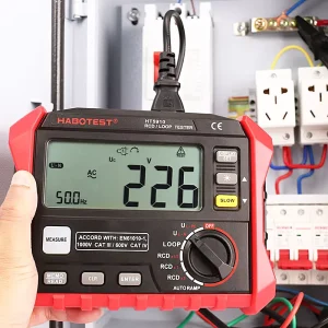 Digital RCD Loop Tester Tool MS5910 RCD and Loop Impedance Check Device Instrument Loop & RCD Meter HT5910