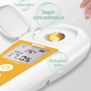 Digital Refractometers Portable Auto Refractometer 0-55% Measuring Range Measuring Sugar Content Handheld Refractometer